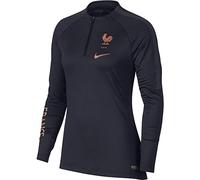 NIKE Women Fff Nk Dry Sqd Dril Sweatshirt - Dark Obsidian/P4, Large