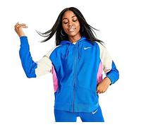 NIKE Women Nsw Fz Ft Cb Jacket - Game Royal/Cosmic Fuchsia/Foss, 2X-Large