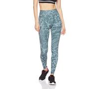 NIKE Women One Luxe Printed Tights - Aviator Grey/Hasta, Large