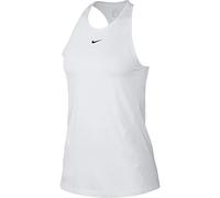 Nike Women Pro All Over Mesh Tank - White/Black, X-Large