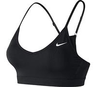 NIKE Women Pro Indy Sports Bra - Black/Black/Black/White, Small