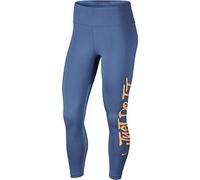 NIKE Women Tights All-In Jdi Grx Women's Tights - Indigo Storm/Gloss Fuel Orange, M