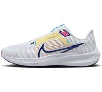 Nike Air Zoom Pegasus 40 Womens Running Shoes 7 White/Deep Royal Blue