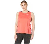 Nike Women W NK DRY MILER PLUS Tank - Ember Glow/Reflective Silver, Size 2X