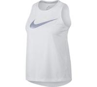 Nike Women W NK MILER HBR1 Tank - White/Reflective Silver, Small