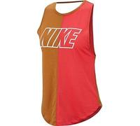 Nike Women W NK MILER SD Tank - Wheat/Ember Glow/White, Medium