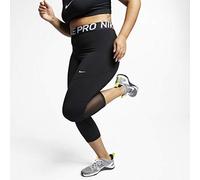 Nike Women W NP CROP PLUS Pants - Black/White, Size 3X