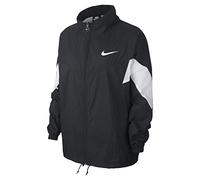 Nike Women W Nsw Wr Jkt Ssnl Jacket - Black/White/Black/White, Large