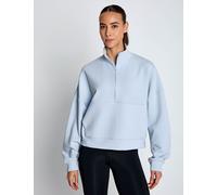 Nike Women's 24.7 ImpossiblySoft Dri-FIT Oversized 1/2-Zip Top - Celestine Blue/Psychic Blue - XL