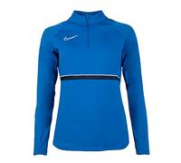 Nike Women's Academy 21 Drill Top Training Sweatshirt, womens, CV2653-463, Royal Blue/White/Obsidian/White, M