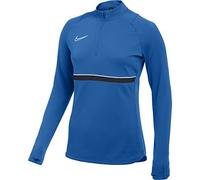 Nike Women's Academy 21 Drill Top Training Sweatshirt, womens, CV2653-463, Royal Blue/White/Obsidian/White, XL