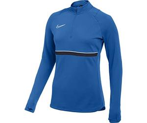 Nike Women's Academy 21 Drill Top Training Sweatshirt, womens, CV2653-463, Royal Blue/White/Obsidian/White, XL
