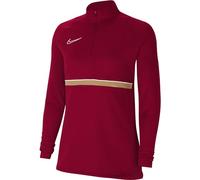 Nike Women's Academy 21 Drill Top Training Sweatshirt, womens, CV2653-677, Team Red/White/Jersey Gold/White, XL