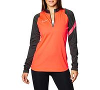 Nike Women's Academy Pro Drill Top Training, Bright Crimson/Anthracite/White, XS