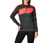 Nike Women's Academy Pro Knit Track Jacket Women's Training Jacket, womens, Track Jacket, BV6932-068, Anthracite/Bright Crimoson/White, S