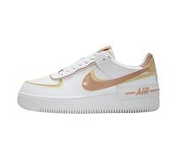 NIKE Women's Air Force 1 Shadow Sneaker, White Hemp Team Gold White, 3 UK
