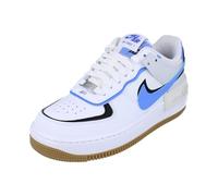 NIKE Womens Air Force 1 Shadow Trainers DZ1847 Sneakers Shoes (UK 5.5 US 8 EU 39, White Royal Pulse Black 109)