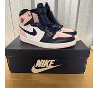 Nike Women's Air Jordan 1 High Sneaker, Navy Panelling - UK3.5 | EU36.5 | US6