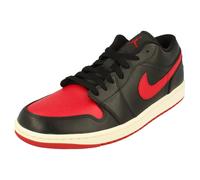 NIKE Air Jordan 1 Low UNC Basketball Shoe, Black/Gym Red-sail, 3.5 UK