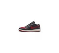 Nike Women's Air Jordan 1 Low UNC Basketball Shoe, Black/Gym Red-sail, 4.5 UK