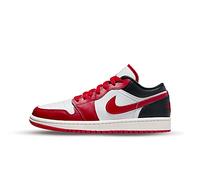 NIKE Women's Air Jordan 1 Low UNC Basketball Shoe, White/Gym Red-black-sail, 7.5 UK