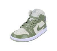 Nike Women's Air Jordan 1 Mid SE Sneaker, Sea Glass Oil Green 003, 8