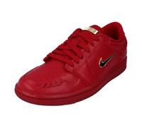 NIKE Womens Air Jordan 1 MM Low Trainers FN5032 Sneakers Shoes (UK 7.5 US 10 EU 42, Gym red Metallic Gold 607)