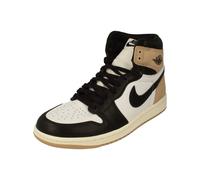 NIKE Womens Air Jordan 1 Retro Hi OG Trainers FD2596 Sneakers Shoes (UK 5.5 US 8 EU 39, Black Legend mid Brown White 021)