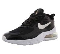 Nike Womens Air Max 270 React Running Trainers CT3426 Sneakers Shoes (UK 5.5 US 8 EU 39, Black Metallic Silver 001)