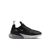 Nike Womens Air Max 270 Trainers, Black/Metallic Silver-White, Size 4, Women Black/Metallic Silver-White