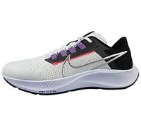 NIKE Women's Air Zoom Pegasus 38 Running Shoe, White MTLC Silver Black Flash Crimson Anthracite Wild Berry, 5.5 UK