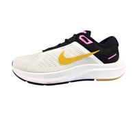 NIKE Women's Air Zoom Structure 24 Sneaker, White/Wheat Gold-Black-Pink Spell, 7.5 UK