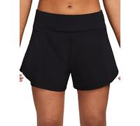 NIKE Women's Bliss Df Mr Shorts, Black/Reflective Silver, L