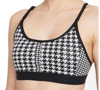 Nike Womens Bra S Black White Indy Icon Clash Light Support DD1086-010
