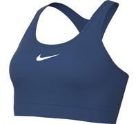 NIKE Women's Bra W Nk Swsh Med SPT Bra, Short Blue/White, DX6821-476, L