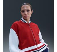 Nike Women's Cardigan - Red - Acrylic/Spandex/Polyester S (UK 8-10)