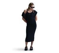 Nike Womens Chill Knit Fitted Scoop Neck Sleeveless Bodycon Dress in Black/Sail - Size 10 UK