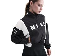 Nike Womens Color Block Windbreaker Jacket in Black/White - Size 12 UK