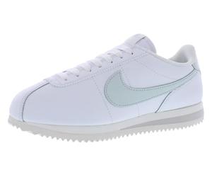 NIKE Womens Cortez Leather Sneaker, Summit White Light Silver Sail, 9 UK