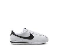 Nike Womens Cortez Leather Trainers, White/Black, Size 3, Women White/Black
