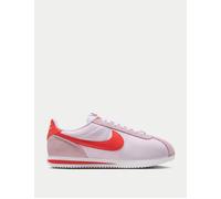 Nike Women's Cortez Textile Shoes - Pink Foam/Light Crimson/White/Safety Orange - Size: UK 5