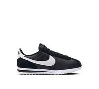 Nike Women's Cortez Textile Trainers, Black/White, Size 3, Women Black/White