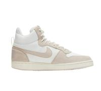 Nike Womens Court Borough Premium Leather Mid Cut Trainers - White/Beige - 5.5 UK - White/Beige - 100% Mixed