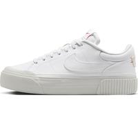 NIKE Women's Court Legacy Lift Sneaker, White Photon Dust Picante Red, 4.5 UK