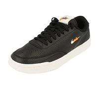NIKE Womens Court Vintage PREM Trainers CW1067 Sneakers Shoes (UK 4 US 6.5 EU 37.5, Black White Total Orange 002)