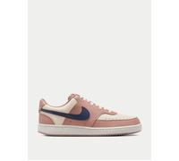 Nike Women's Court Vision Low Next Nature Shoes - Particle Pink/Midnight Navy/Pale Ivory - Size: UK 4