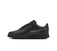 NIKE Women's Court Vision Low Sneaker, Black/Black, 6 UK