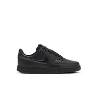 Nike Women's Court Vision Low Trainers, Black/Black, Size 4, Women Black/Black
