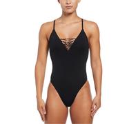 Nike Womens Cross Back One Piece Swimsuit in Black - Size 14 UK
