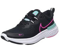 Nike Women's CW7136-004 Trainers, Black Pink Prime Washed Teal White, 3 UK